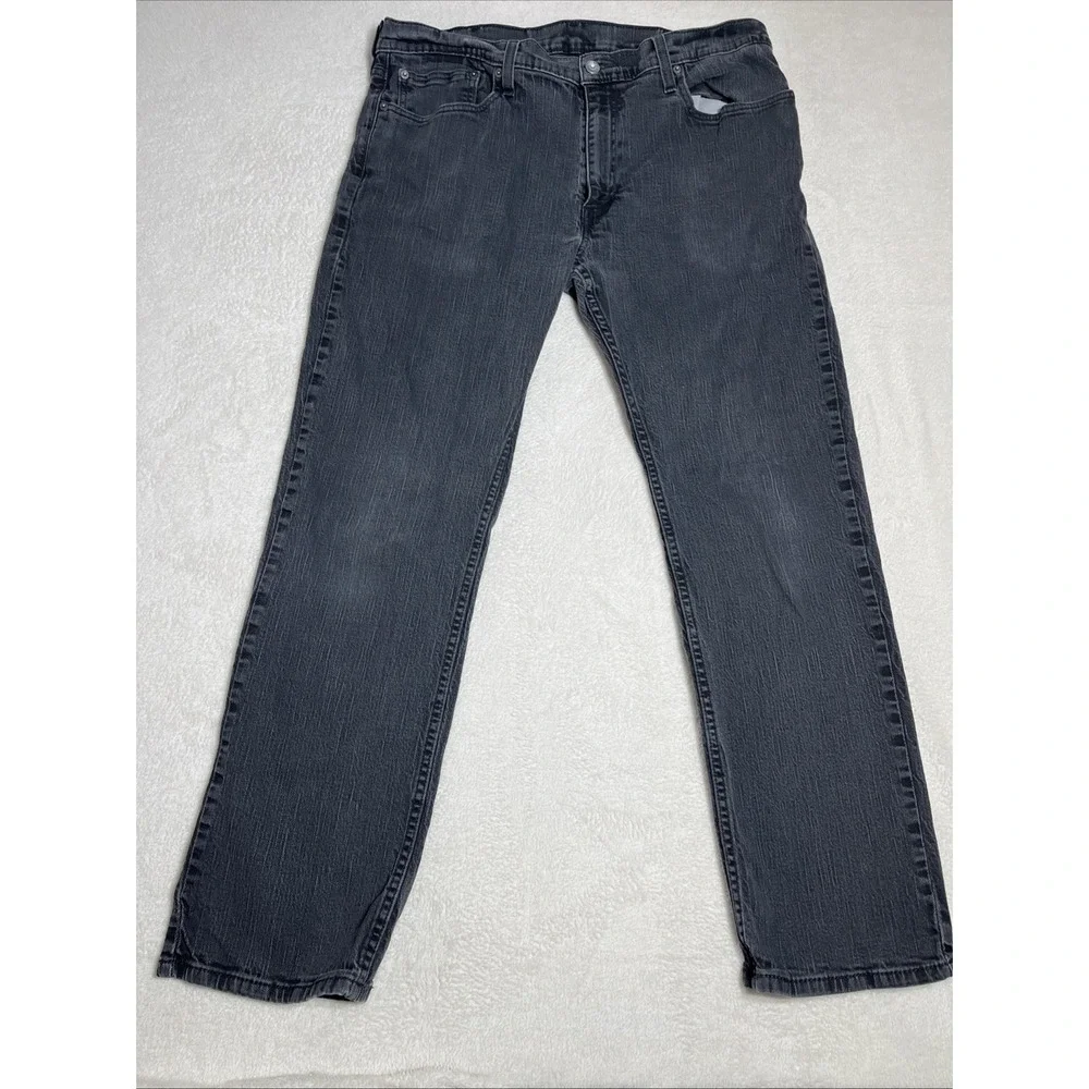 Levis 559 Jeans Mens 38x32 (38x31) Black Straight Leg Denim